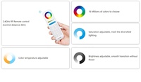 Contrôleur LED Zigbee Miboxer Milight FUT037ZP+ 2.4G, sortie max 20A 3.0 DC12-48V 3 en 1 RGB CCT RGBW, certifié CE/FCC/ROHS