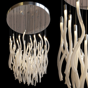 Luminaire suspendu moderne pour décoration de villa d'hôtel Lustres en verre led personnalisés pour un grand projet - Product Image 5