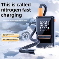 Pompa Udara Mobil Pengisi Ban Otomatis dengan Pengukur Tekanan Ban Digital Terintegrasi Bahan ABS untuk Sepeda Kendaraan Listrik 12V