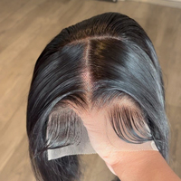 Approvisionnement en Gros Perruque Courte Bob Vietnamienne Coupe Droite Originale Perruque Sans Colle Dentelle HD Double Tressée Lisse Os