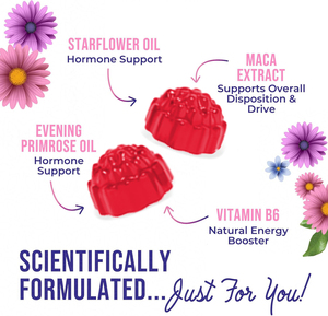 Gummies de Vitamines pour Soulager la Ménopause, Prix Usine OEM ODM, Complément pour Femmes Contre les Bouffées de Chaleur Légères et les Sueurs Nocturnes - Product Image 5
