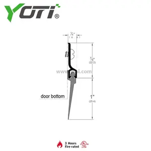 YDB103 Aluminum Door Bottoms Interior Door Bottom Sweeps Seal Strip/ Bottom Door Seal