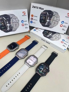 2026 New 2.01inch Big Screen Smart <strong>Watch</strong> Zw10 Max Ultra-thin Insensitive Knob Sos <strong>Flash</strong> With Two Straps SmartWatch - Product Image 3