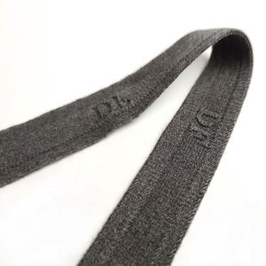Bande élastique de fitness en sangle de spandex/nylon gris clair, certifiée Oeko-Tex, marque personnalisée - Product Image 4