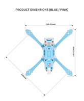 Nouveau kit de châssis FPV Axisflying, cadre en X compressé en fibre de carbone découpé sur mesure par CNC, empattement de 304,5 mm pour drone de course FPV RC et freestyle