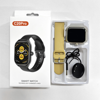 Montre connectée C20 Pro 2025, écran IPS 1,73 pouces, écran tactile HD, moniteur de fréquence cardiaque, étanche IP67, tracker de fitness unisexe