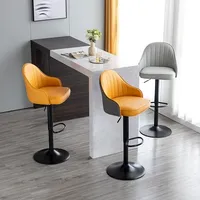 Chaise de bar moderne en métal, légère, durable, écologique, avec accoudoirs fixes et pieds en fer, pour usage commercial, maison, bureau, hôtels