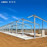 Conception de projet d'érection de structure préfabriquée pour atelier d'usine à ossature en acier léger