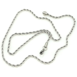 Stainless Steel Twisted <b>Rope</b> <b>Chain</b> 18k Gold Plated Hip Hop Necklace For Men Women Fashion Pendant Necklaces - Product Image 4