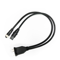 Connecteur M12 mâle à femelle 4P SD30 prise de décharge faisceau de câblage isolé en PVC pour vélo électrique
