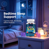 Gummies de mélatonine naturelle OEM pour enfants, supplément de sommeil 10mg 20mg, végétaliennes, sans sucre, 1mg, pour l'endormissement des enfants