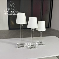 Vente flash : Ensemble de décoration de table moderne, abat-jour en cristal, centre de table pour les événements de mariage et les fêtes