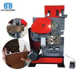 Pabrik Tiongkok gabungan mesin potong dan potong multifungsi mesin potong pukulan dan mesin cukur pekerja besi