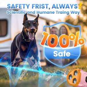 Fournisseur d'usine, prêt à expédier, anti-aboiement ultrasonique 3X, sûr et humain, rechargeable, compact, en plastique, contrôle des aboiements pour chiens - Product Image 6