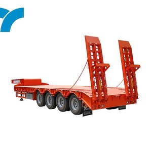 Oferta Especial: Remolque de Plataforma Baja Hidráulico de 3 Ejes Personalizado para Carga Pesada, <span class=keywords><strong>Titan</strong></span> 80 Toneladas/60 Toneladas, Remolque de Servicio Pesado - Product Image 1