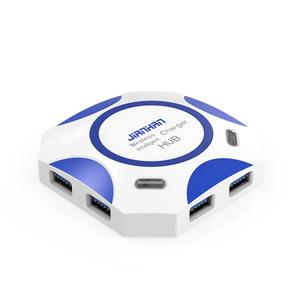 Jianhan Khoảng Cách Xa Chất Liệu ABS Bộ Sạc Nhanh Không Dây 15W Với <span class=keywords><strong>HUB</strong></span> Cho Điện Thoại Di Động - Product Image 1