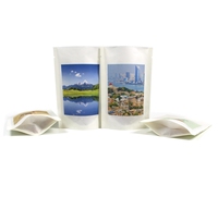 Emballage alimentaire PLA 100% biodégradable, sac en papier kraft écologique, sac en papier kraft brun personnalisé avec fermeture éclair, fermeture éclair en PE