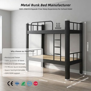 Fer acier chambre reine pas cher loft escaliers garçons double maison prix de stockage métal filles adolescents enfants adultes enfants lit superposé - Product Image 2