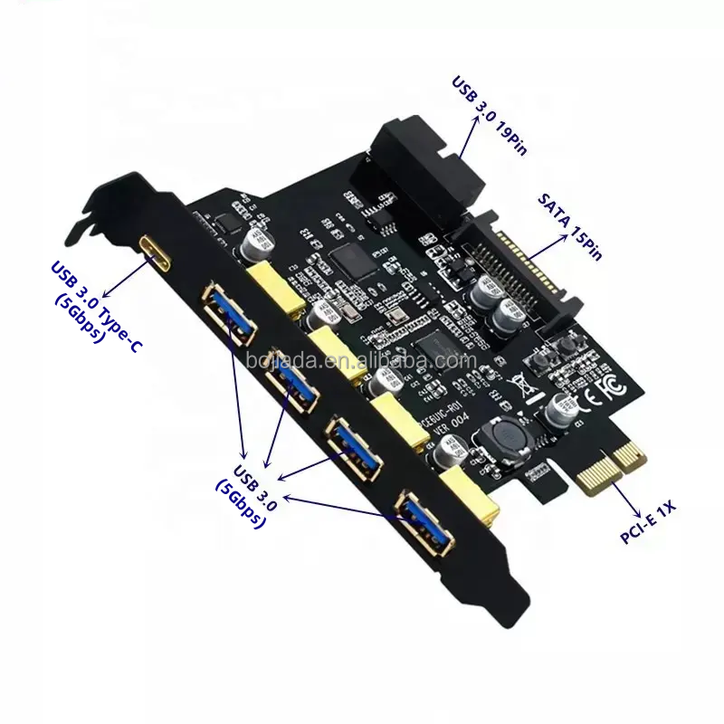 Scheda USB PCI Express 4 porte 5 Gbps, Scheda di espansione USB PCIe