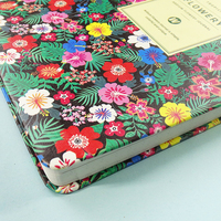 Cahier agenda coloré et créatif personnalisé, bloc-notes A4/A5, avec fleurs, pour planificateur quotidien