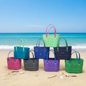 Borsa da Spiaggia Grande con Stampa Leopardata, Nuovo Design, Borsa alla Moda in Eva Silicone, Impermeabile e Riutilizzabile - Product Image 2