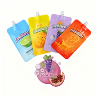 Pochettes souples personnalisées en aluminium laminé PE de qualité alimentaire, thermoscellables, anti-fuite et recyclables, avec bec verseur, pour jus, sodas et boissons énergisantes – Vente en gros