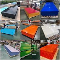Plaque Uhmwpe colorée en plastique solide 10mm 15mm 20mm panneau de polyéthylène UHMWPE/feuille de HDPE