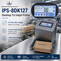 Machine de codage TIJ IPS-8DK127, imprimante à jet d'encre thermique TIJ, jet d'encre TIJ 12,7 mm, système de codes QR à données variables pour l'impression de boîtes en carton