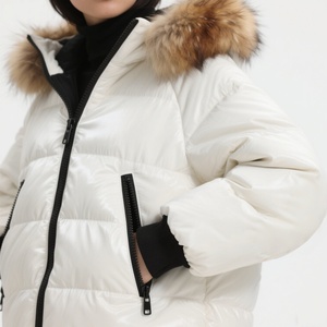 Chaqueta de Plumón para Mujer con Logotipo Personalizable, Gruesa, Resistente al Viento y al Agua, Talla Grande, Cálida, con Diseño de Burbujas - Product Image 3