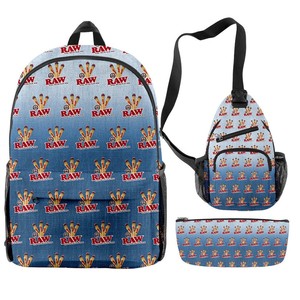 Fabricants chinois d'accessoires pour fumeurs, <span class=keywords><strong>sac</strong></span> à <span class=keywords><strong>dos</strong></span> imperméable noir à sublimation Cookie Backwoods RAW, ensemble de 3 pièces - Product Image 4