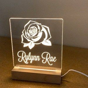 Lampe d'illusion 3D personnalisée créative DIY avec tableau <span class=keywords><strong>de</strong></span> <span class=keywords><strong>messages</strong></span>, cadeau, lampe <span class=keywords><strong>de</strong></span> chevet RGB en acrylique avec base en bois, décoration <span class=keywords><strong>de</strong></span> maison, décoration <span class=keywords><strong>de</strong></span> chambre d'enfant, veilleuse - Product Image 3