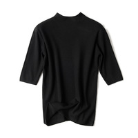 Pull en viscose de luxe, écologique, tricoté, décontracté, couleur unie, long, pour femmes