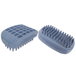 Pet gatti cani pelliccia blu spazzola da bagno rimuovere i peli fini Pet puntuale spazzola da bagno - Product Image 1