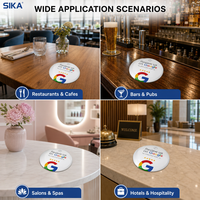 Carte NFC SIKA pour avis Google, carte de visite, carte de membre, puce NTAG213, étanche, paiement hôtelier