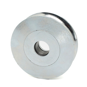 Tùy chỉnh độ chính xác cao gia công CNC thép không gỉ U rãnh ròng rọc Con lăn cho nền tảng nâng - Product Image 1