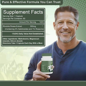 Cápsulas de Rhodiola Rosea Más Vendidas, Alimento Funcional, Suplemento Dietético, Apoyo Inmunológico, Suplemento en Cápsulas para Adultos - Product Image 3