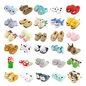 Zapatillas de casa de algodón para niñas, estilo americano, con diseño de gato de dibujos animados, de felpa, para invierno, color gris. - Product Image 6