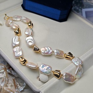 Colgante Bohemio de Plata Pura Impecable Wenchi Rich Wealthy de 12-13mm con Cuentas de Oro Natural Incrustadas y Acabado Dorado Brillante, Modelo 21058 - Product Image 1