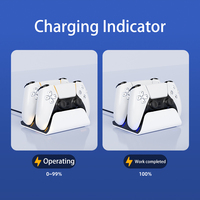 Station de charge d'origine pour manettes PlayStation 5, chargeur rapide pour manettes PS5 DualSense/Pro/Slim