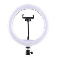 Anneau lumineux LED de 12 pouces pour smartphone, photographie, vidéo, studio, diffusion en direct, selfie, enregistrement en ligne, lampe circulaire de remplissage