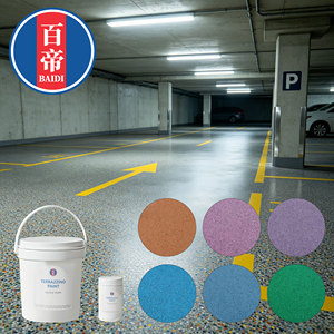 Pittura per Pavimenti Autolivellante in Sabbia di Quarzo Colorata Epossidica, Stucco Liquido Decorativo Senza Giunti per Terrazzo, Ideale per Garage - Product Image 6