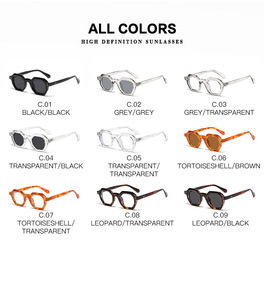 Suministro de fábrica 2024 <span class=keywords><strong>Square</strong></span> Eye Wear Mujeres Moda Tonos Trending Unique <span class=keywords><strong>Retro</strong></span> Gafas <span class=keywords><strong>Retro</strong></span> Marca Diseño Negro Hombres Gafas - Product Image 5