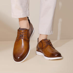 Мужская повседневная обувь из натуральной кожи на заказ, большие размеры, дышащая удобная модная зимняя обувь на шнуровке - Product Image 6