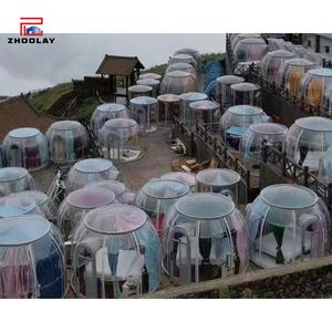 Ciel étoilé Scenic Area Mountain Top Camping Nuit chez l'habitant Tente d'hôtel Maison à bulles <span class=keywords><strong>transparente</strong></span> Chambre en verre extérieure - Product Image 6