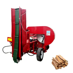 Lifan engine powered 400mm working capacity hydraulic wood log splitter firewood processor with joystick control