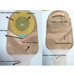 Factory Manufacturer One Piece Colostomy Bags Reusable Drainable Opaque Class I Medical Home Use Stoma Care <strong>Ostomy</strong> <strong>Supplies</strong> - Product Image 4