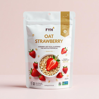 Sachet d'emballage personnalisé pour céréales fruits avoine Noix refermable Sac d'emballage en plastique pour céréales petit déjeuner muesli de qualité alimentaire