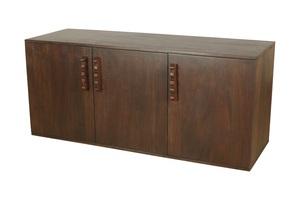 Heavy Duty Solid Mango Wood <b>Sideboard</b> Cabinet with Shelves and Drawers Durable Wooden Storage Unit for Dining Room Living Room - Product Image 3