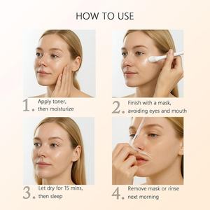 Mascarilla Facial Exfoliante de Cúrcuma y Ácido Kójico para Nutrir e Hidratar la Piel, con Logotipo Personalizado OEM - Product Image 4