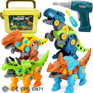 Takara — jouets de Construction de dinosaure pour enfants, ensemble de jouets pour garçons et filles, avec perceuse électrique, Kit de jeu de Construction - Product Image 1